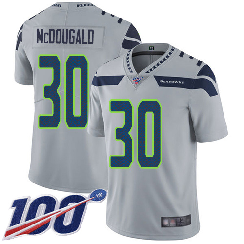 Seattle Seahawks Limited Grey Men Bradley McDougald Alternate Jersey NFL Football #30 100th Season Vapor Untouchable